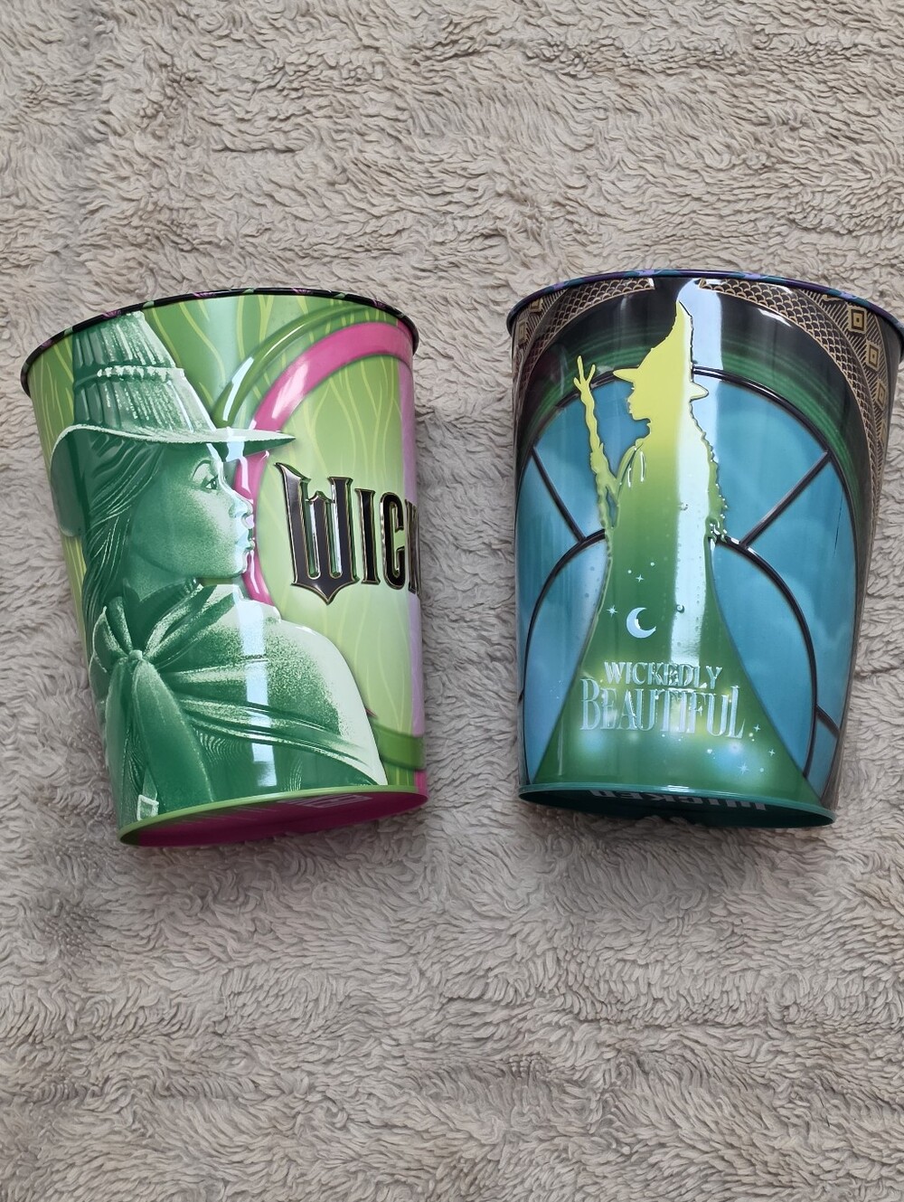 Set Of 2 Wicked Popcorn Tubs